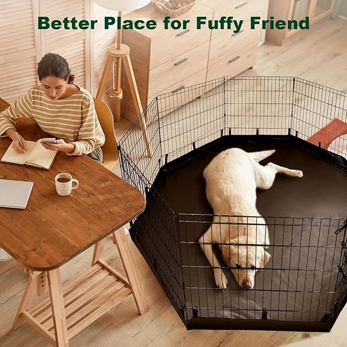 Dog Playpen Mat - 460g Washable Puppy Training Mats, Dog Whelping Pad, Indoor Pet Fence Mats | Waterproof Oxford Cloth Mat for Playpen, Sofa, Bed, Trunk, and Comfortable Puppy or Dogs Rest