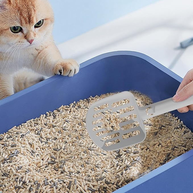 Litter Scoop - Cat Poop Scooper, Durable Cat Poop Scoop | Non-Stick Litter Shovel, Cat Litter Training Tool for Effortless Cleanup and Waste Removal in Litter Box or Toilet Area
