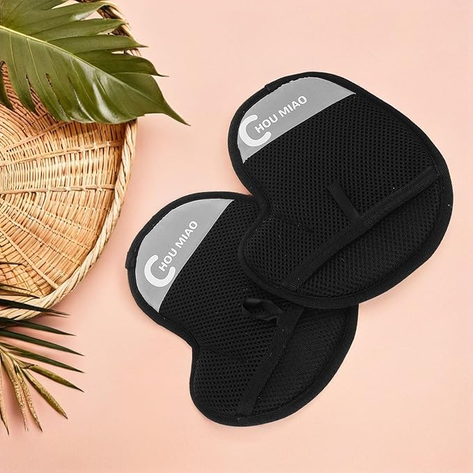 Happyyami 2pcs Reusable Electrostatic Pet Hair Removal Mitt Double-Sided Grooming Gloves for Dogs Cats Efficient Fur Remover for Furniture Carpet Car Seats Portable Anti-Static Tool