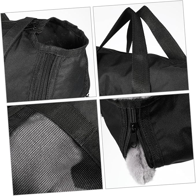 Hemoton Cat Bathing Bag Sturdy Zipper Mesh Cat Holder for Nail Trimming PET Grooming Supplies for Stress-Free Bathing