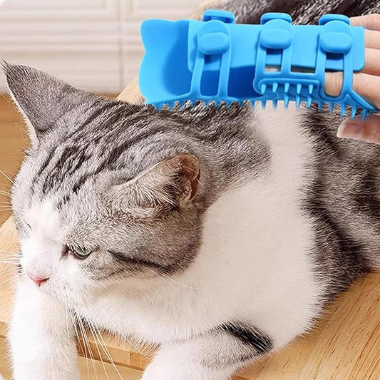 Cat Wall Brush, Cat Grooming Brush,Wall Massage Scratcher | Silicone Cat Corner Massage Comb, Adjustable Pet Itch Rubbing Tool for P