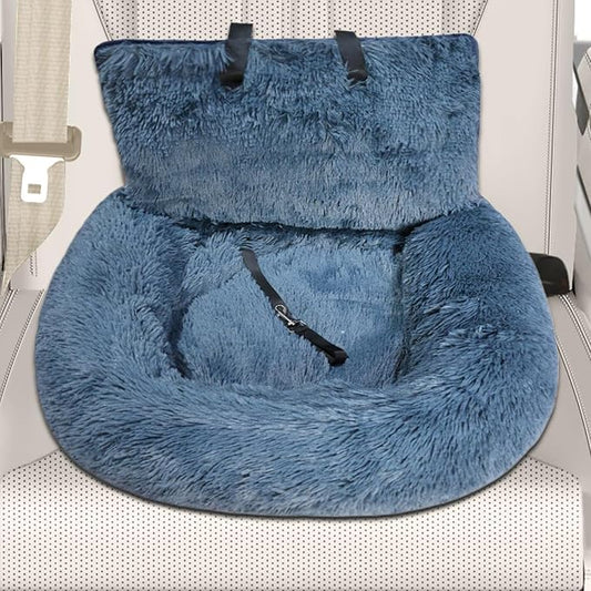 Car Seat Dog | Plush Cat Booster Car Seat,Pet Supplies Washable Travel Bed for Medium Small Puppy Kitten Vehicle Traveling Vet Visit Daily Vacations