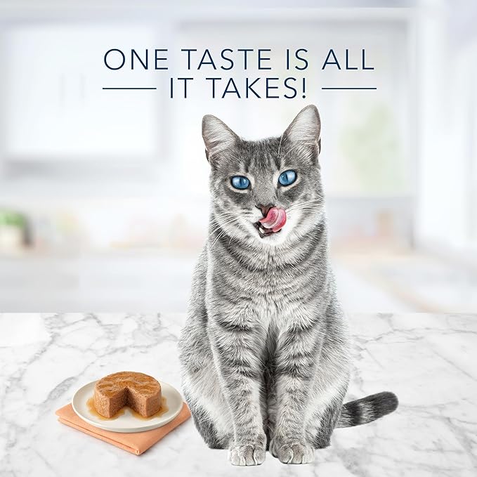 Blue Buffalo Tastefuls Natural Pate Wet Cat Food Variety Pack,Salmon,Chicken,Ocean Fish & Tuna Entrées 3-oz Cans (- 4 of Each Flavor),(Pack of 24)