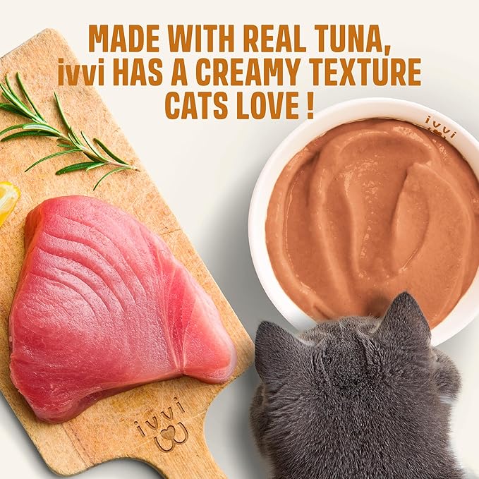 Skin & Coat for Cats – Functional Creamy Snack with Salmon Oil, Algae Oil, Zinc, Collagen & Biotin – Supports Skin and Fur Health – 30 x 0.53 oz Sachets – with Real Tuna