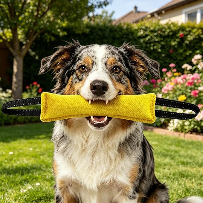 Dog Training Tool - Pet Fetch Supplies, 58x7cm Bite Resistant Dog Chew Toy for Training, Sturdy Structure with Flexible Texture, Reliable Animal Tool for Play Boosting and Pet Engaging