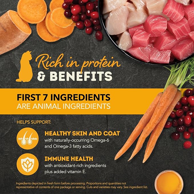 ACANA Chunks in Broth Wet Cat Food Chicken & Tuna Recipe 3oz Cans (12 Count)