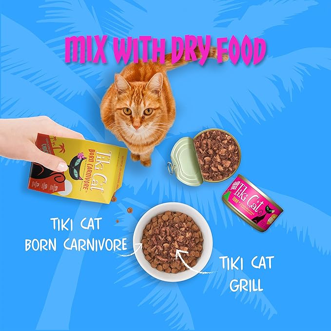 Tiki Cat Gourmet Whole Food 12-Pack King Kamehameha Luau 9-Flavor Variety Pack Pet Food