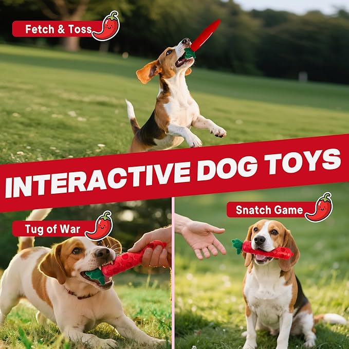 Fida 2-in-1 Puppy Teething Toys, Natural Rubber Chew Toys for Dogs to Keep Them Busy & Plush Toys with Crinkle Leaves, Interactive Dog Toys for Small Medium Breeds and Puppies.(Chilly)