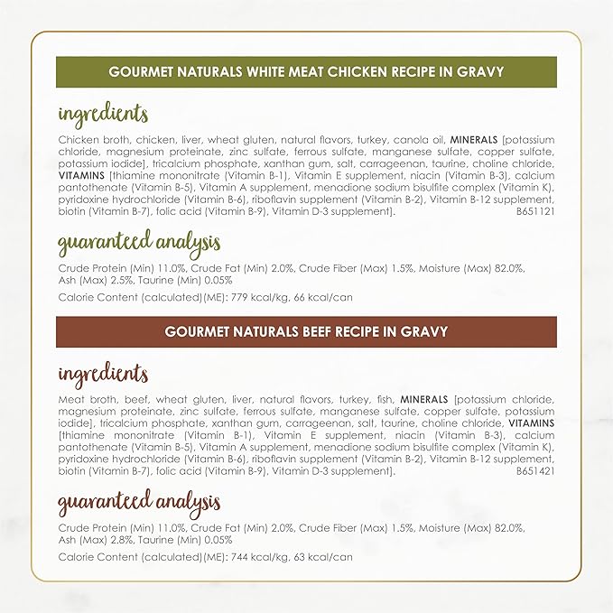 Fancy Feast Purina Wet Cat Food Variety Pack Gourmet Naturals Poultry and Beef Collection - 3 oz. Cans,(Pack of 60)
