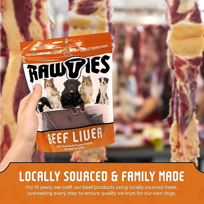 Premium Freeze-Dried Smoked Beef Liver for Dogs – 100% USA-Sourced Raw Meat Dog Food – Grain-Free, No Fillers, High Protein Nutrition for Small & Large Breeds, 4 Pack