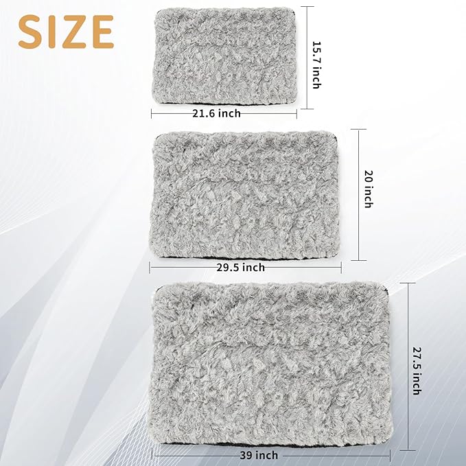 NAMOTEK Self-Warming Cat Bed Indoor/Outdoor Super Soft Self Heating Pet Mat Washable Thermal Pad for Cat & Dog 39x27 inch