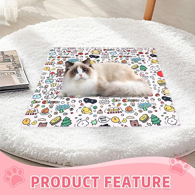 3 Pcs Cat Grooming Wrap, Self Adhesive Cat Wrap for Cutting Nails (21in-13in)