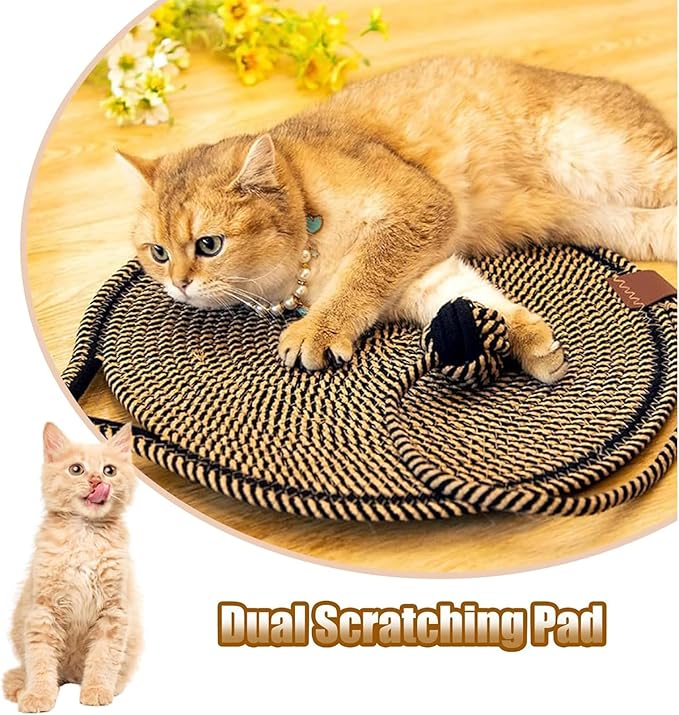 Pets Dual Scratching Pad, Cat Scratch Mats for Indoor Cats, Dual Scratching Pad for Cats, Scratching Pads for Indoor Cat(Color-B, 50cm-20IN)