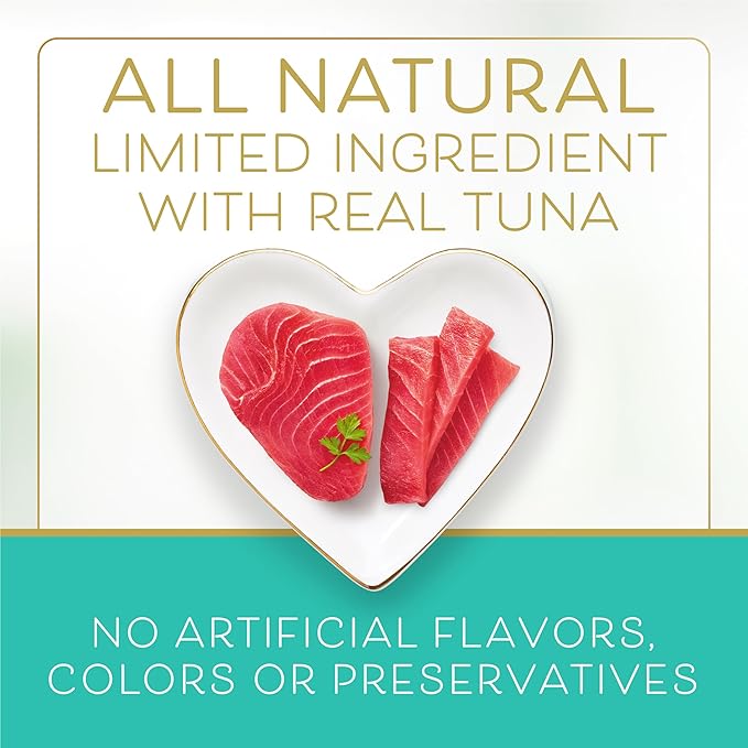 Purina Fancy Feast Squeezable Cat Treats Tube, Savory Puree Naturals with Natural Tuna in a Demi-Glace - 0.35 Ounce (Pack of 12)