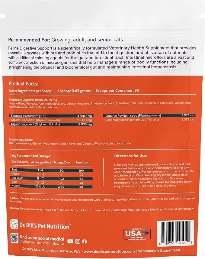 Feline Digestive & Immune Support Bundle | Cat Probiotics, Enzymes, Colostrum & Antioxidants for Gut Health, Strong Immunity & Faster Recovery | Vet-Formulated Cat Supplements
