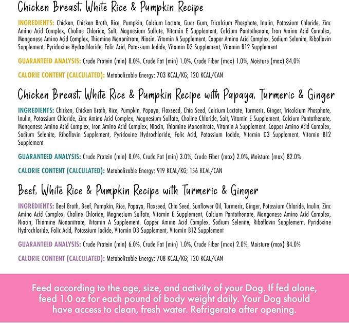 Weruva Awesome Belly Wet Dog Food, Sensitive Stomach Superhero Variety Pack, 6oz Can (Pack of 9)