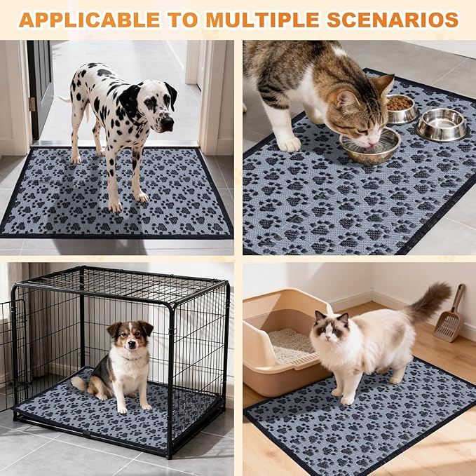 4x3 Feet Cat Bed Mats, Stain-Resistant, Washable and Easy to Clean, Reversible for Double-Sided Use, Convenient Design, Suitable for Both Outdoor and Indoor