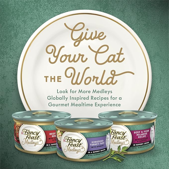 Purina Fancy Feast Medleys Poultry Collection Wet Cat Food Variety Pack - (Pack of 30) 3 oz. Cans