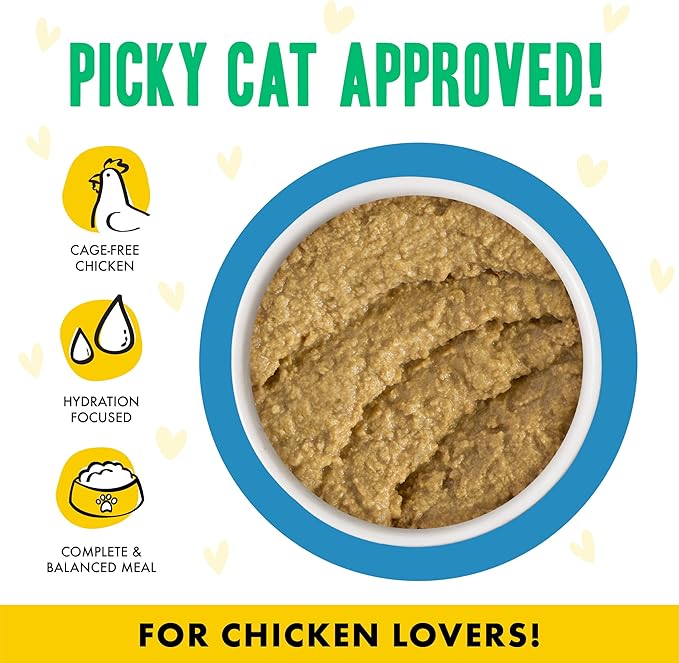 Weruva B.F.F. Play - Best Feline Friend Paté Lovers, Aw Yeah!, Chicken Checkmate with Chicken, 5.5oz Can, (Pack of 16)