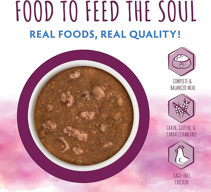 Soulistic Moist and Tender, Chicken Dinner in Gravy, 3oz Can, Pack of 12