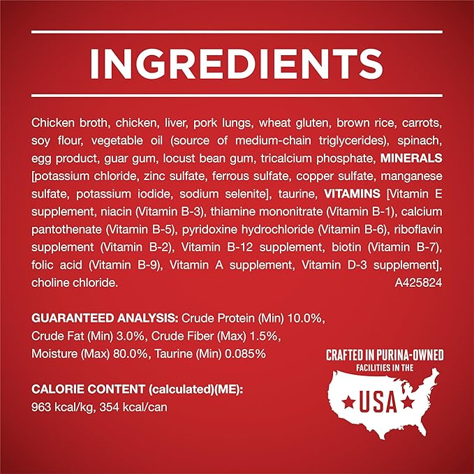 Purina ONE Tender Cuts Brain & Heart Chicken & Brown Rice Wet Dog Food - 13 oz. Can