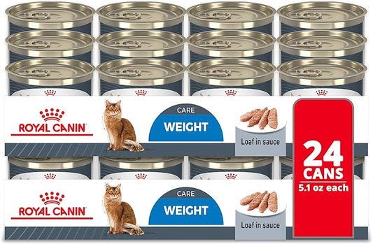 Royal Canin Feline Care Nutrition Weight Care Adult Loaf in Sauce Cat Food, 5.1 oz (Pack of 24)