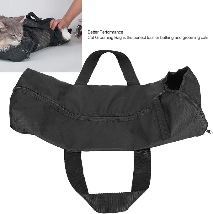 Cat Grooming Bathing Restraint Bag No Scratching Biting for Bathing Nail Trimming Injecting Examining Pet Cat Nail Clipping Cleaning Grooming Washing Shower Bath Bag