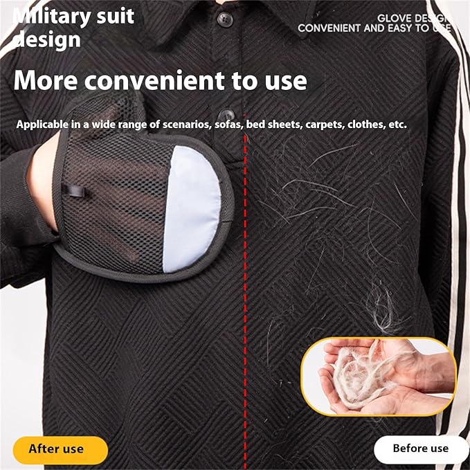 Pet Hair Remover for Laundry, Pet Hair Removal Glove, Pets Removal Glove, Electrostatic Pets Gloves, 2026 Thickened Grooming Gloves to Furniture, Clothes, Couch, Carpet & Car Seats