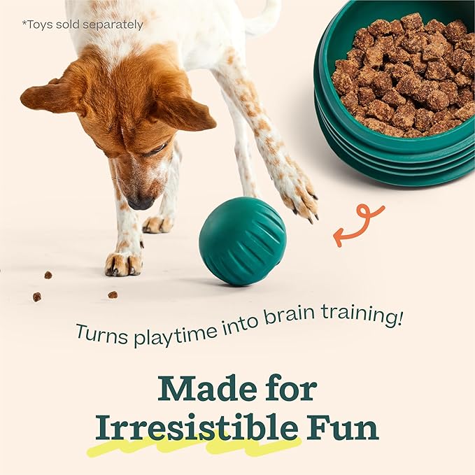 WOOF Air-Dried Puzzle Treats - Refill Treats Sized Puzzle Toys - The Perfect Dog and Puppy Training Treats - Made with Real Chicken - 5 oz