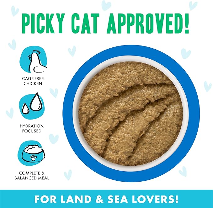 Weruva B.F.F. Play - Best Feline Friend Paté Lovers, Aw Yeah!, Chicken & Tuna Til' Then with Chicken & Tuna, 5.5oz Can (Pack of 8)
