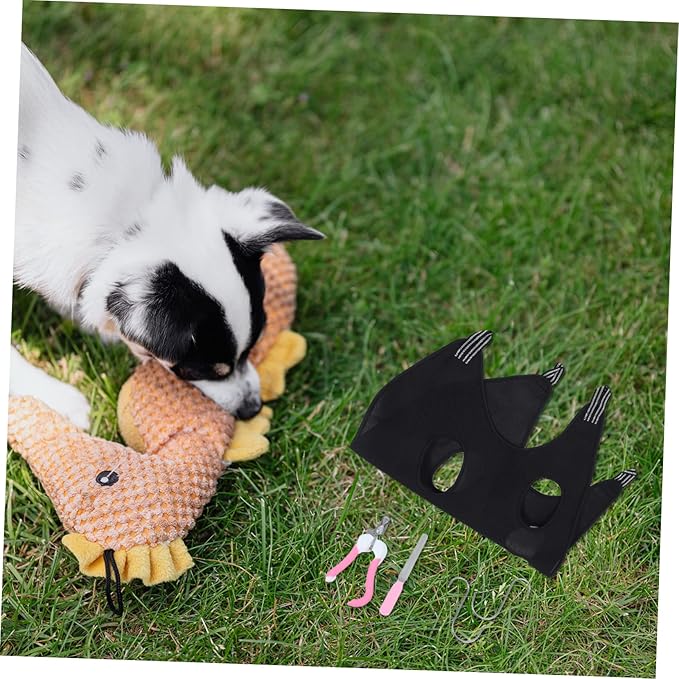 Pet Grooming Hammock Sling Kit for Dogs and Cats Pet Nail Clipper and Trimmer Set Convenient Grooming Supplies for Medium and Small Color Random