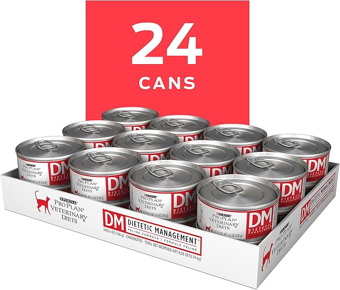 Purina Pro Plan Veterinary Diets DM Dietetic Management Feline Formula Wet Cat Food - (Pack of 24) 5.5 oz. Cans