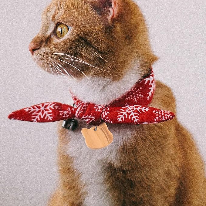 UKCOCO Wooden Cat Head Pet Id Tags 3pcs Dog Collar Charms Blank Dog Name Tags for Pets Sturdy Supplies