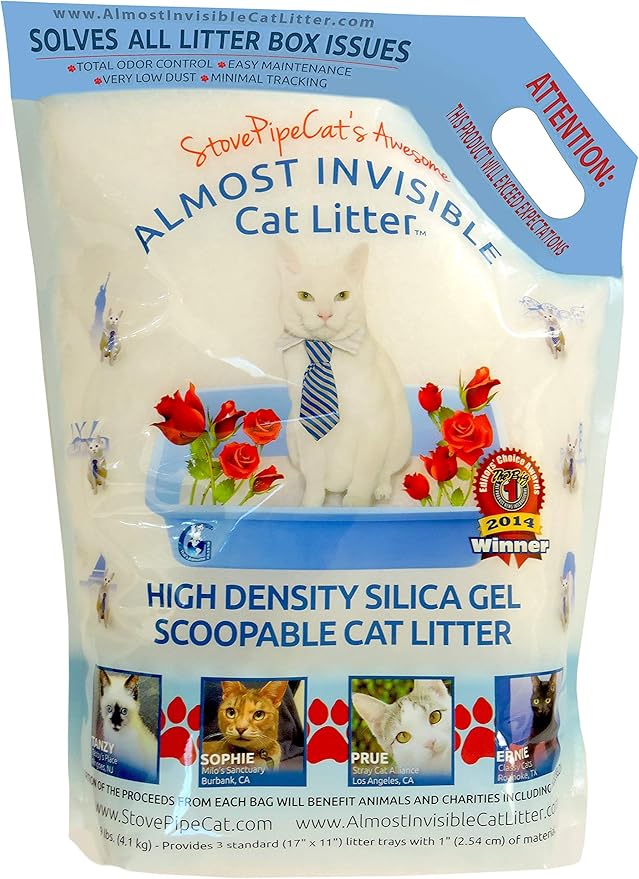 StovePipeCat's Awesome Almost Invisible Cat Litter (9 Pounds)