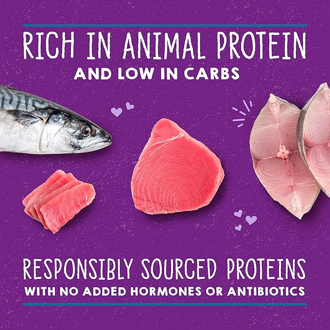 Stella & Chewy's Carnivore Cravings Savory Shreds - Wet Cat Food - High-Moisture Formula with Premium Wild-Caught Tuna & Mackerel - Perfect for Picky Eaters - 5.2 oz, 8 Count