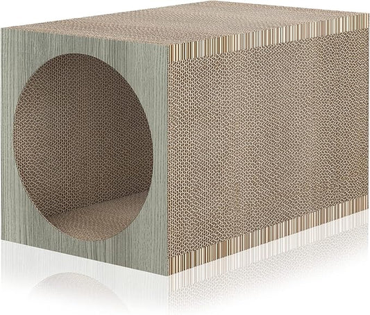 WAY BASICS Cat Scratching Post Tunnel (Tool-Free Assembly)