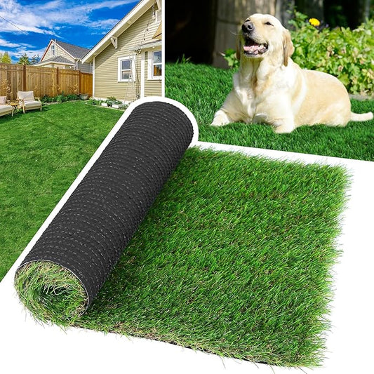 GLOBREEN Artificial Grass Pee Pads for Dogs Potty Training, 3FT X 5FT Fake Turf Outdoor Rugs for Pets Patio Balcony, with Drainage Hole