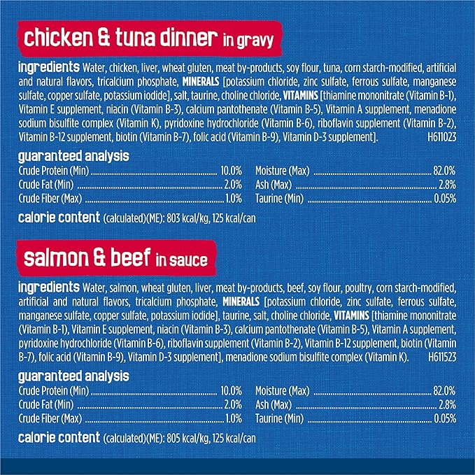 Purina Friskies Gravy Wet Cat Food Variety Pack Seafood Prime Filets Favorites - (Pack of 24) 5.5 oz. Cans