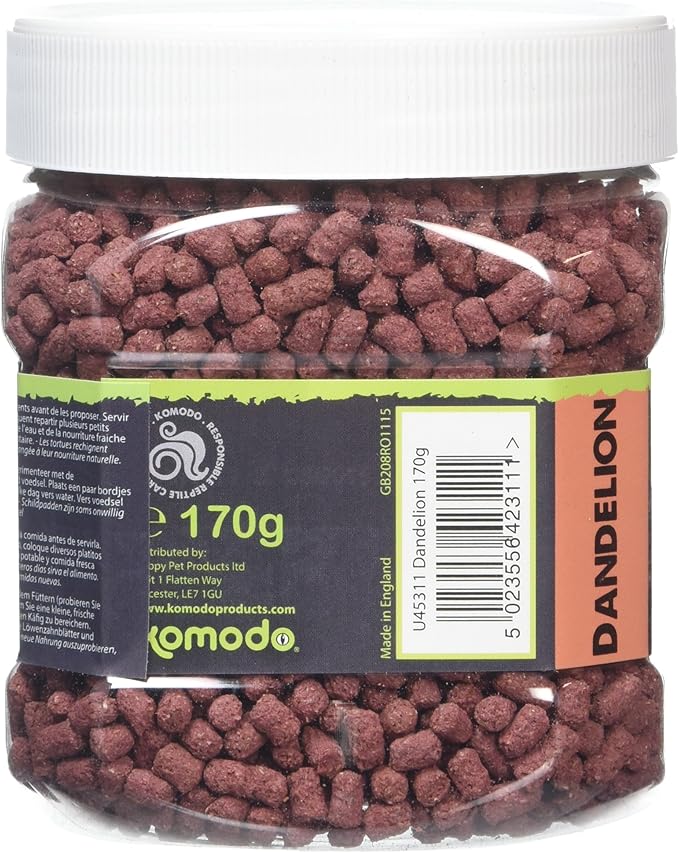 Komodo Complete Holistic Tortoise Diet, Dandelion, Tube,170 g