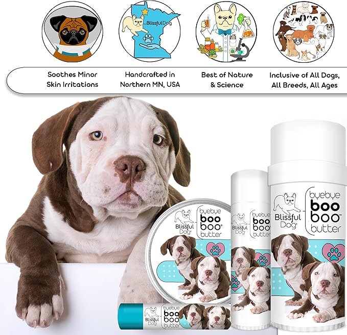 The Blissful Dog 2 oz TIN American Bulldog Booboo Butter