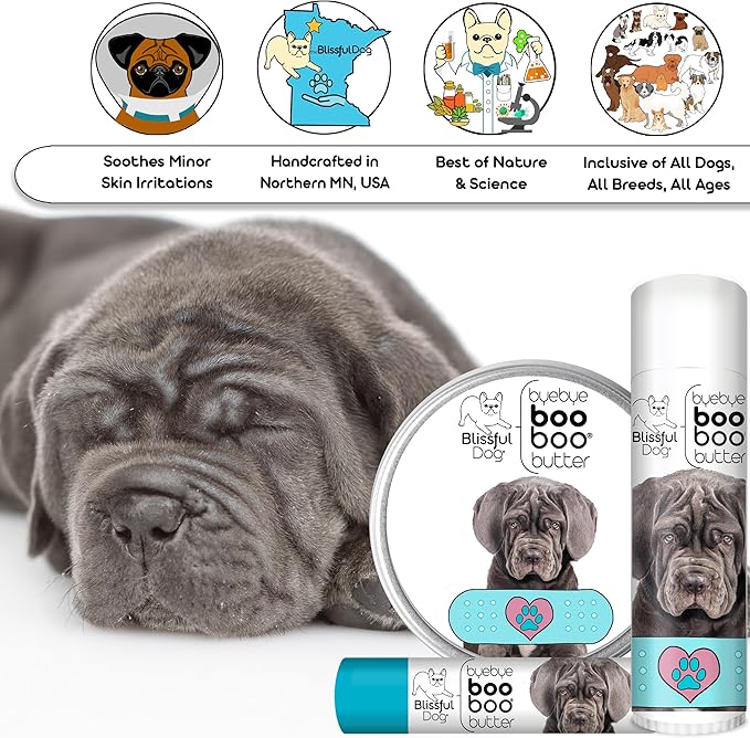 The Blissful Dog 4 oz TIN Neapolitan Mastiff Booboo Butter