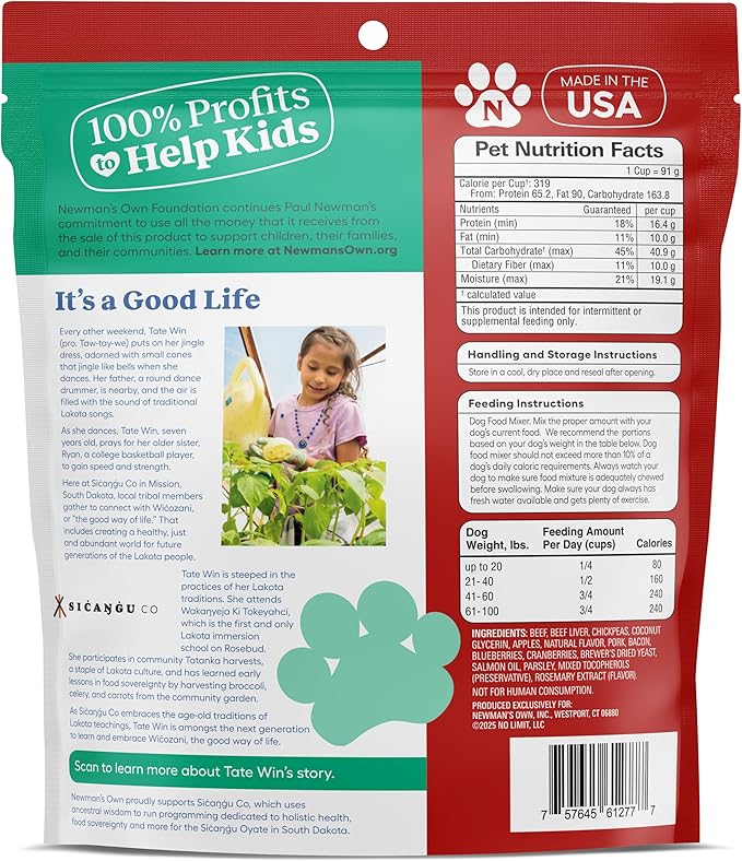 Newman's Own Toppers - Meal Topper for Dry Dog Food - Great for Picky Eaters - Meaty Mixed Grill & Chicken Soup Recipe Variety Pack - 16 oz Resealable Pouch (Pack of 2)