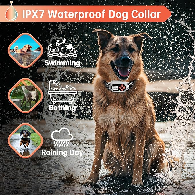 GPS Wireless Electric Dog Fence System Pet Collar for Dogs with 3 Warning Modes Radius 25-999 Yards Waterproof & Rechargeable Receiver Containment Outdoor
