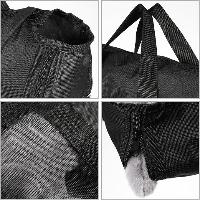 Pet Carrier for Cat Bathing Nail Trimming Breathable Mesh Bag Secure Zipper Oxford Fabric Cat Grooming Holder Multi-Purpose