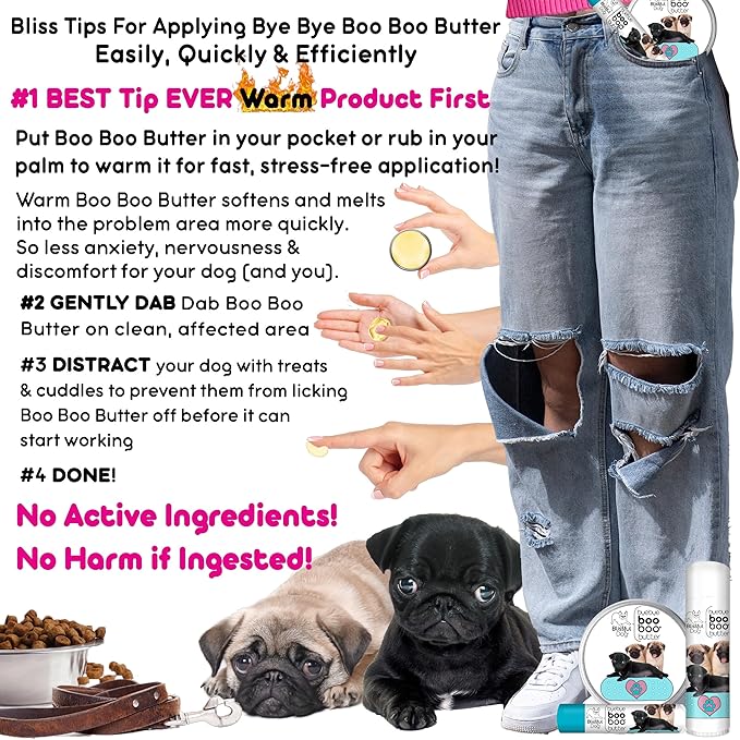 The Blissful Dog BB-PUG-16OZ Pug Boo Butter, 16 oz.