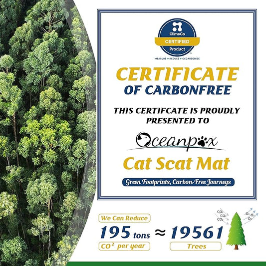 16 X 13 Inch Scat Mat for Cats, 16 Pack Cat Scat Mat - Indoor/Outdoor Pet Solution for Plants, Furniture