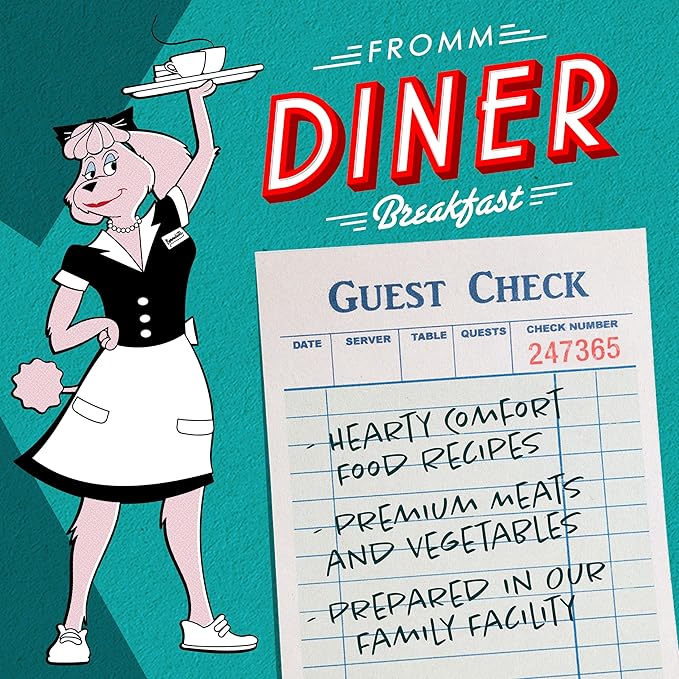 Fromm Diner Breakfast Maddie's Morning Hash Beef & Sweet Potato Recipe Dog Food - Premium Wet Dog Food - Beef Recipe - Case of 12 Cans