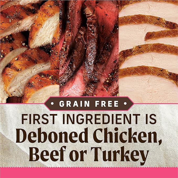 Merrick Lil’ Plates Petite Pates Premium Grain Free Wet Dog Food Variety Pack, Natural Beef, Chicken, Turkey - (Pack of 12) 3 oz. Cans