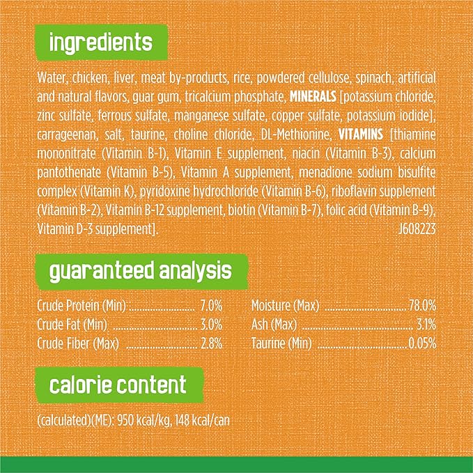 Purina Friskies Indoor Cat Food Pate Chicken Dinner With Garden Greens - (Pack of 24) 5.5 oz. Cans