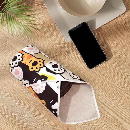 Cat Wrap for Cutting Nails - Self-Adherent Cat Burrito Wrap for Nail Trimming | Anti-Scratch Control Multifunctional Anti-Escape Washing Grooming Indoor Clip Nails Clean Ears Animal Trimming Clipping